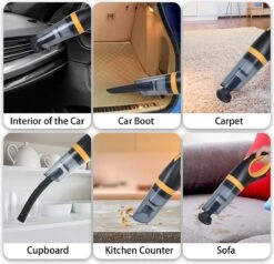 Aspirateur à Main, Aspirateurs De Voiture 120W, Aspirateurs Puissants 8500PA, Aspirateur Sans Fil Portable Avec USB Rechargeable, Aspirateur Humide Et Droog Pour La Maison, Le Bureau, La Voiture -Nettoyage Produits Boutique 1200x1155 9