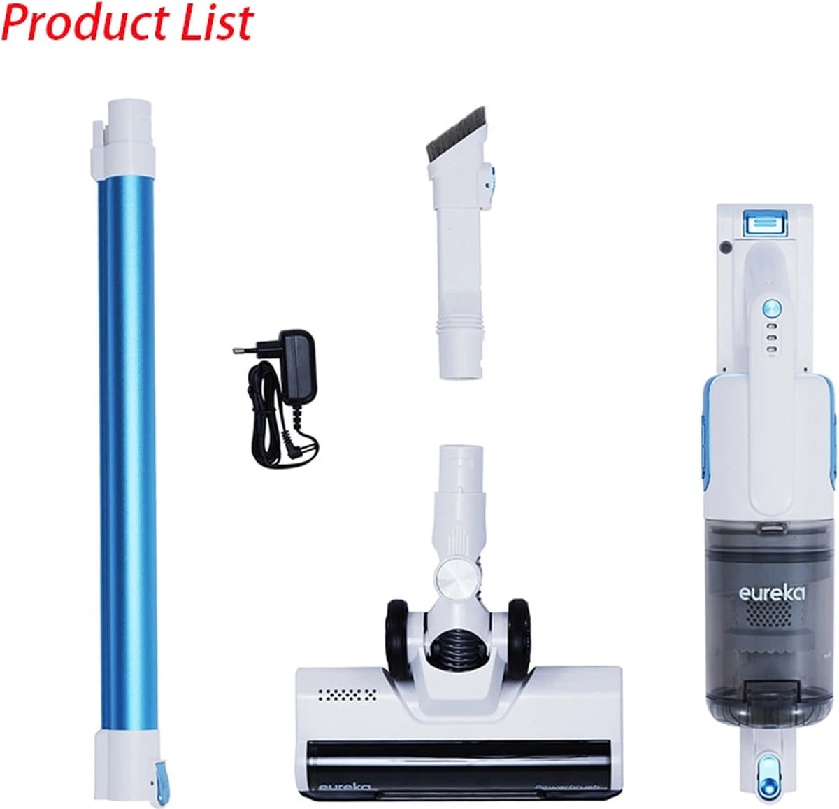 Aspirateur Portatif Sans Fil Eureka BR5 - Aspirateur 3 En 1 - Batterie Amovible 18000Pa / 250W / 2000mAh - Phare LED- Faible Bruit - Blauw 15 Aspirateur Portatif Sans Fil Eureka BR5 - Aspirateur 3 En 1 - Batterie Amovible 18000Pa / 250W / 2000mAh - Phare LED- Faible Bruit - Blauw – Image 13