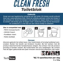 Blocs Sanitaires Clean Fresh - Blocs Sanitaires Pack économique Pour 5 Mois - Bloc Sanitaire Universel Pour Tout Réservoir De Chasse / GROHE / GEBERIT / Réservoir De Chasse Encastré -Nettoyage Produits Boutique 1200x1158 12