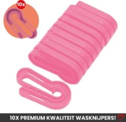 French Fashion - Easypegs® Pinces à Linge Durables - 10 Pièces - Ergonomiquement Responsable : Le Serrage Appartient Au Passé ! – Extra Large - Rose -Nettoyage Produits Boutique 1200x1159 6