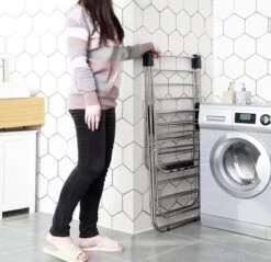 SONGMICS Portant à Vêtements En Acier Inoxydable, Sèche-linge Avec Ailes Réglables En Hauteur, Porte-vêtements à Ailes à 2 Niveaux, Pour Chaussettes, Linge De Lit, Vêtements, Pliable, Balcon, Stable, Bleu LLR53BU 13 SONGMICS Portant à Vêtements En Acier Inoxydable, Sèche-linge Avec Ailes Réglables En Hauteur, Porte-vêtements à Ailes à 2 Niveaux, Pour Chaussettes, Linge De Lit, Vêtements, Pliable, Balcon, Stable, Bleu LLR53BU -Nettoyage Produits Boutique 1200x1161 1