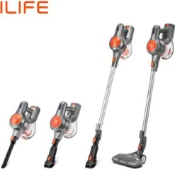 Aspirateur Balai ILife H70 - Aspirateur Sans Fil Multifonctionnel - Aspirateur à Main - 250W - 21KPA - 4 En 1 - Longue Durée De Vie De La Batterie