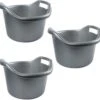 5x Seaux De Nettoyage Avec Poignées De Lavage 14 Litres Argent 41 X 24 Cm - Seaux - Seau / évier En Plastique / Plastique Avec Poignées / Poignées -Nettoyage Produits Boutique 1200x1163 6
