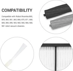 900 De Pièces De Rechange Pour Aspirateur Robot - Compatible Avec Roomba 800/900 Série 8 - 3 Filtres, 3 Brosses Et 2 Extracteurs - Compatible Avec IRobot -Nettoyage Produits Boutique 1200x1164 7