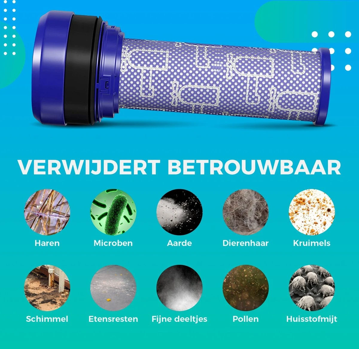 Filtre HEPA Pour Aspirateur - Geschikt Voor Dyson Aux Aspirateurs Dyson Stick DC28c, DC33c, DC37, DC37c, DC39, DC39c, DC41c Et DC53 Series - Lavable 9 Filtre HEPA Pour Aspirateur - Geschikt Voor Dyson Aux Aspirateurs Dyson Stick DC28c, DC33c, DC37, DC37c, DC39, DC39c, DC41c Et DC53 Series - Lavable – Image 7