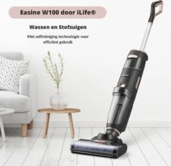 Aspirateur Sans Fil ILife® F100 - Sans Sac - Lessive Et Aspiration - Easine Multi-Surface - Appareil 2 En 1 - Puissance 150W - Forte Aspiration - Batterie 3000mAh -Nettoyage Produits Boutique 1200x1166