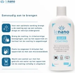 Lenano Glass Coating 250ml - Nano Coating Glass Hydrofuge Et Anti-salissures - Transparent - Protection Des Fenêtres - Sans Calcaire - Clean Cabine De Douche Carrelage De Salle De Bain 13 Lenano Glass Coating 250ml - Nano Coating Glass Hydrofuge Et Anti-salissures - Transparent - Protection Des Fenêtres - Sans Calcaire - Clean Cabine De Douche Carrelage De Salle De Bain -Nettoyage Produits Boutique 1200x1168 12