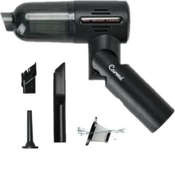 Carme® Aspirateur De Voiture 2 En 1 - Rechargeable - Wet & Droog - Aspirateur à Main - Airduster - Petit Aspirateur - Convient Pour La Voiture Et à La Maison - Aspirateur Sans Fil - Zwart