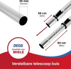 DEGG - Tube Télescopique / Tube D'aspirateur - Convient Pour Miele - 35mm - Avec Système De Clic - Tige D'aspirateur - Pièces D'aspirateur - Qualité Premium 13 DEGG - Tube Télescopique / Tube D'aspirateur - Convient Pour Miele - 35mm - Avec Système De Clic - Tige D'aspirateur - Pièces D'aspirateur - Qualité Premium -Nettoyage Produits Boutique 1200x1172 3