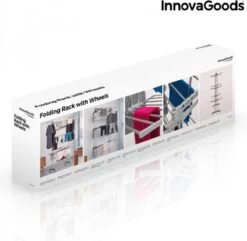 Innovagoods SECHE-LINGE PLIANT A ROUES 18 Wasrek - Portant - Corde à Linge - Tour De Séchage - Wasrek à Linge Extensible - Portant à Linge Pliable - Corde à Linge - Etendoir à Linge -Nettoyage Produits Boutique 1200x1173 1