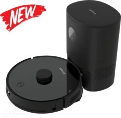 Arnagar S8 PRO - Aspirateur Robot - Aspirateur Robot Avec Station De Charge - Réservoir Water 3L - Avec Appli - 50W - Wit - Zwart - Fonction Vadrouille - Fonction Balayage