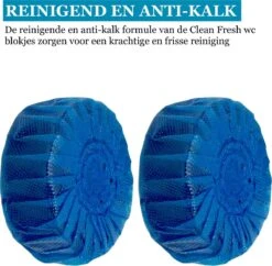 Blocs Sanitaires Clean Fresh - Blocs Sanitaires Pack économique Pour 5 Mois - Bloc Sanitaire Universel Pour Tout Réservoir De Chasse / GROHE / GEBERIT / Réservoir De Chasse Encastré -Nettoyage Produits Boutique 1200x1174 5