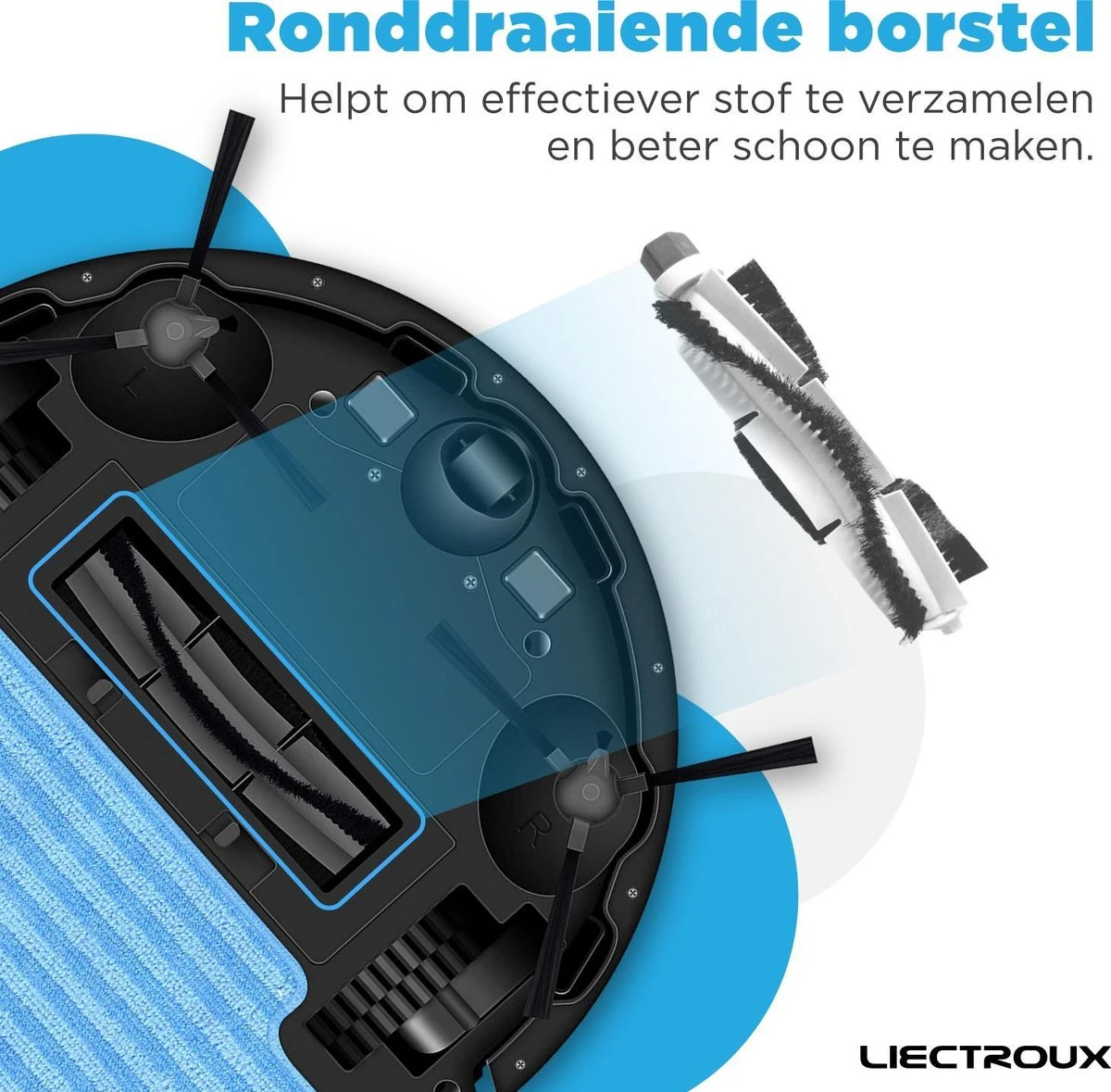 Robot Laveur Liectroux Avec Contrôle D'application - 3000Pa - Robot Aspirateur Avec Fonction De Nettoyage - Système De Nettoyage - Mop - Aspirateur Robot 10 Robot Laveur Liectroux Avec Contrôle D'application - 3000Pa - Robot Aspirateur Avec Fonction De Nettoyage - Système De Nettoyage - Mop - Aspirateur Robot – Image 8
