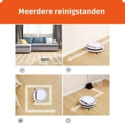 Robot Aspirateur - Robot Aspirateur Avec Station De Recharge - Robot Aspirateur Animaux Domestiques - Avec Télécommande - Wit -Nettoyage Produits Boutique 1200x1181 6