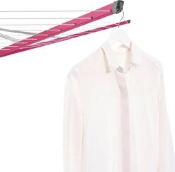Sèche-linge Rotatif Brabantia Lift-O-Matic Avec Ancrage Au Sol En Métal, Housse De Protection, Sac à Linge Et Épingles à Linge - 50 M - Pink Printemps -Nettoyage Produits Boutique 1200x1182 1