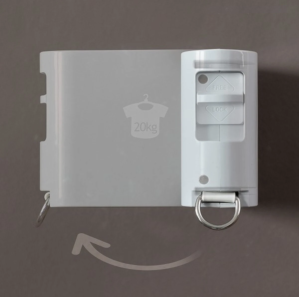 Corde à Linge Extensible - Corde à Linge - Extensible Jusqu'à 4 Mètres - Prise Ferme Jusqu'à 20 Kg - Corde à Linge à Rouleaux - Corde à Linge - Y Compris Les Accessoires De Montage 9 Corde à Linge Extensible - Corde à Linge - Extensible Jusqu'à 4 Mètres - Prise Ferme Jusqu'à 20 Kg - Corde à Linge à Rouleaux - Corde à Linge - Y Compris Les Accessoires De Montage – Image 7