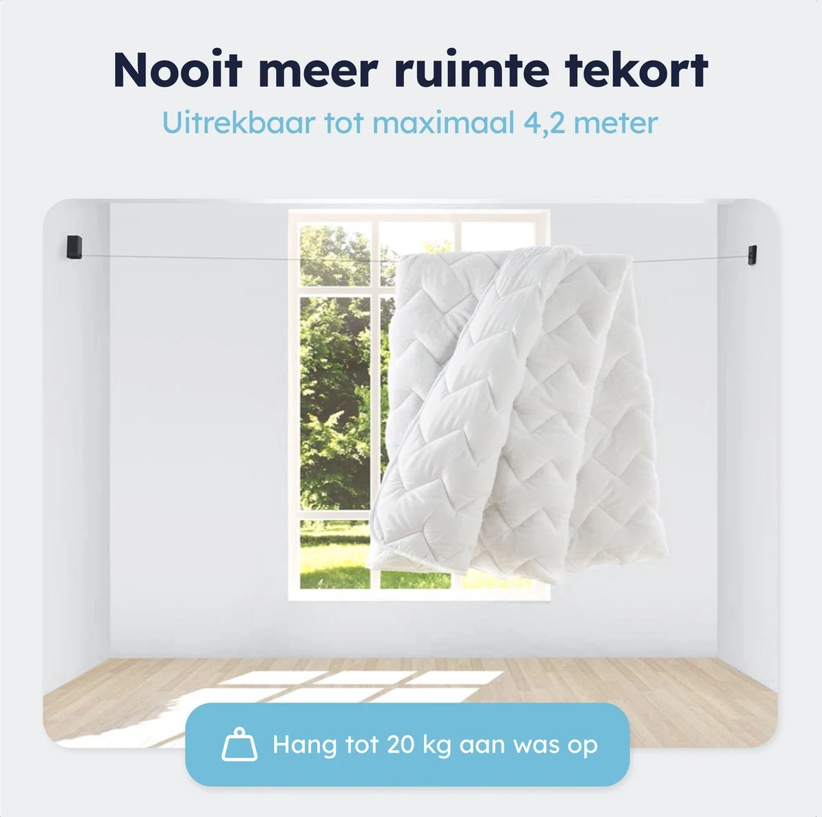 Corde à Linge ENISTO® - Corde à Linge Rétractable - Séchoir Alternatief - Corde à Linge Rétractable - Corde à Linge à Rouleaux - Corde à Linge - Gain De Place - Zwart - Corde à Linge - 4,2 Mètres 4 Corde à Linge ENISTO® - Corde à Linge Rétractable - Séchoir Alternatief - Corde à Linge Rétractable - Corde à Linge à Rouleaux - Corde à Linge - Gain De Place - Zwart - Corde à Linge - 4,2 Mètres – Image 2