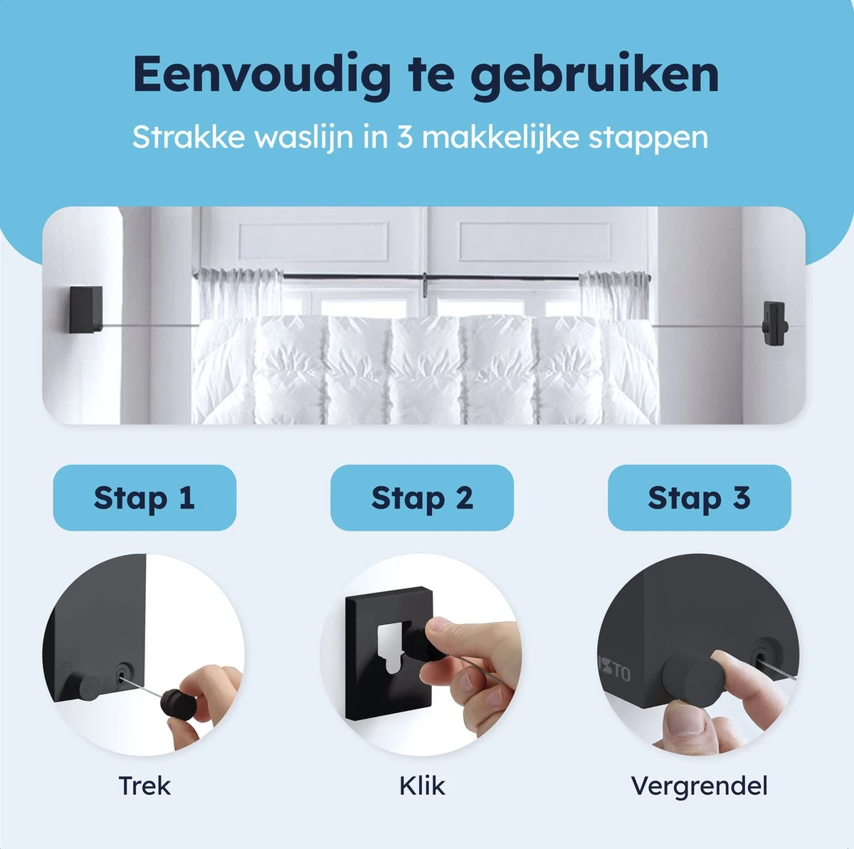 Corde à Linge ENISTO® - Corde à Linge Rétractable - Séchoir Alternatief - Corde à Linge Rétractable - Corde à Linge à Rouleaux - Corde à Linge - Gain De Place - Zwart - Corde à Linge - 4,2 Mètres 10 Corde à Linge ENISTO® - Corde à Linge Rétractable - Séchoir Alternatief - Corde à Linge Rétractable - Corde à Linge à Rouleaux - Corde à Linge - Gain De Place - Zwart - Corde à Linge - 4,2 Mètres – Image 8