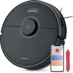 Xiaomi Aspirateur Robot Roborock Q7 Max Zwart Avec Fonction De Nettoyage, 58W, Avec Fonction D'essuyage, Cartographie Multi Et Nettoyage Continu, Navigation Intelligente LiDAR, 4200Pa