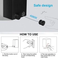 Corde à Linge Rétractable, Corde à Linge Rétractable En Acier Inoxydable, Corde à Linge Réglable De 4,2 M, Poinçon Et Support Mural Pour Intérieur Et Extérieur (Zwart) -Nettoyage Produits Boutique 1200x1194 3