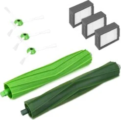 Pièces Détachées Kwmobile Compatibles Avec IRobot - Set De 8 - Convient Pour Roomba E5, I7 Et I7+ Avec 3 Filtres, 3 Brosses Latérales Et 2 Brosses Principales