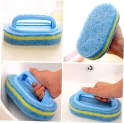 Bain Éponge Multifonctionnelle - Cuisine Nettoyage Salle De Bains Toilettes Cuisine Glas Mur Nettoyage Brosse De Bain Poignée Éponge Bain Fond Baignoire - Outils De Nettoyage -Nettoyage Produits Boutique 1200x1197 18