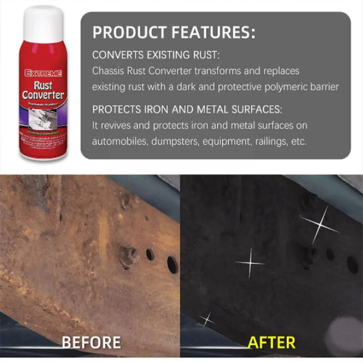 Convertisseur De Rouille / Antirouille / Antirouille / 100ML / Nettoyant Antirouille / Inox Voiture / Antirouille Châssis / Antirouille / Antirouille Métal / Maison / Voiture / Acier / Inox / Nettoyant Antirouille Métal / Très Efficace ! 9 Convertisseur De Rouille / Antirouille / Antirouille / 100ML / Nettoyant Antirouille / Inox Voiture / Antirouille Châssis / Antirouille / Antirouille Métal / Maison / Voiture / Acier / Inox / Nettoyant Antirouille Métal / Très Efficace ! – Image 7