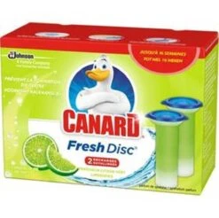 Canard - Recharges De Disques Frais - Citron Vert Frais - 1 Paquet Avec 2 Boîtes De Recharge