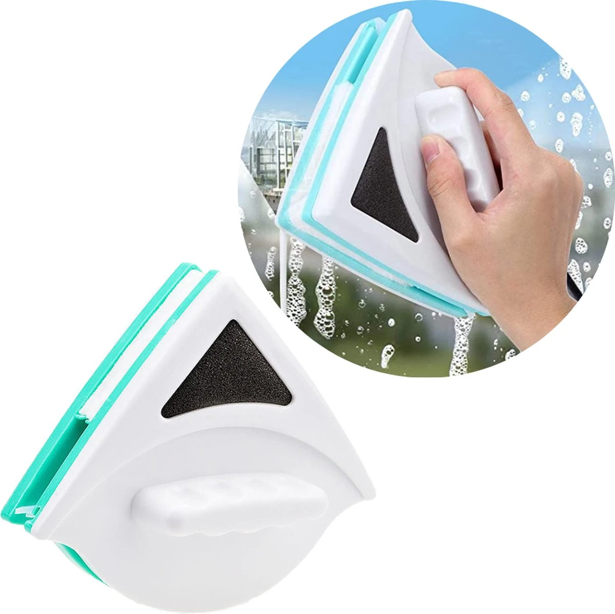 Essuie-glace Double Face 05-12 Mm - Nettoyant Pour Vitres - Brosse Magnétique - Chamois De Lessive De Glas - Outils 3 Essuie-glace Double Face 05-12 Mm - Nettoyant Pour Vitres - Brosse Magnétique - Chamois De Lessive De Glas - Outils