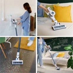 Hoogo S2 Aspirateur-balai 2 En 1 SC202 - 200 W - 35 Min./140 M² - HEPA 13 - Anti-Hair-Wrap - Éclairage LED - Sans Fil Sans Sac - Batterie Remplaçable - Ensemble D'accessoires Inclus -Nettoyage Produits Boutique 1200x1197 7