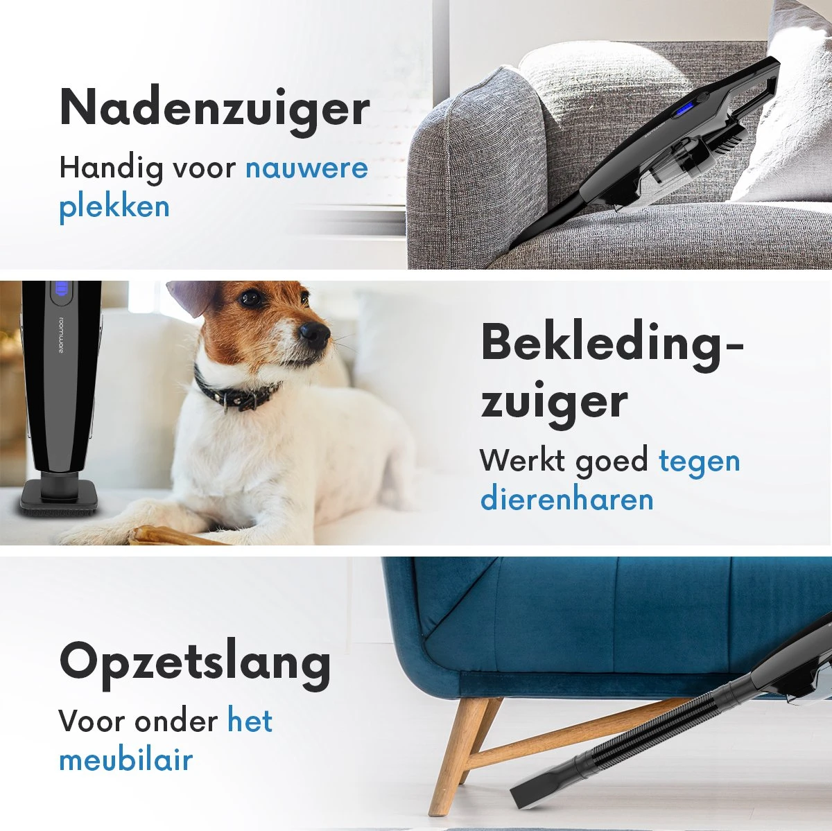 ROOMWARE® Handheld Thief A - Aspirateur à Main Compact Avec Filtre Lavable - Aspirateur à Main Sans Fil - Puissance D'aspiration 5.500PA - Zwart 9 ROOMWARE® Handheld Thief A - Aspirateur à Main Compact Avec Filtre Lavable - Aspirateur à Main Sans Fil - Puissance D'aspiration 5.500PA - Zwart – Image 7