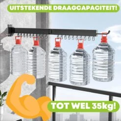 Wasrek Wasrek - 54 CM - Portant - Portant - Tringle à Vêtements - Tringle à Vêtements - Étendoir Mural - Étendoir Mural - Étendoir Suspendu - Wasrek Suspendu - Étendoir Mural - Pliable -Nettoyage Produits Boutique 1200x1199 6