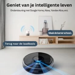 Robot Aspirateur Avec Station De Recharge - Robot Aspirateur Avec Fonction De Nettoyage - Robot Aspirateur Avec App - Zwart 6500Pa -Nettoyage Produits Boutique 1200x1200 1019