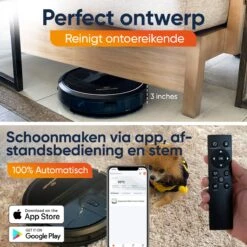 Aspirateur Robot Smart Happysnoots Avec Fonction De Nettoyage - Google Home Et Alexa - Robot De Nettoyage - Robot Aspirateur Pour Poils De Chien -Nettoyage Produits Boutique 1200x1200 1022