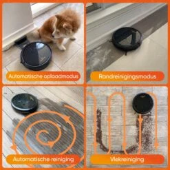 Aspirateur Robot Smart Happysnoots Avec Fonction De Nettoyage - Google Home Et Alexa - Robot De Nettoyage - Robot Aspirateur Pour Poils De Chien -Nettoyage Produits Boutique 1200x1200 1023