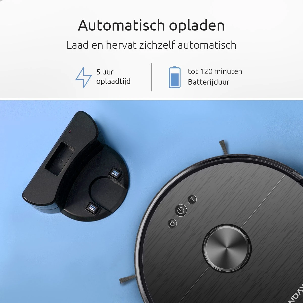 Aspirateur Robot CleanDays XR500 Avec Fonction De Nettoyage Avancée - Navigation Laser LDS - Puissance D'aspiration 6500PA 4 Aspirateur Robot CleanDays XR500 Avec Fonction De Nettoyage Avancée - Navigation Laser LDS - Puissance D'aspiration 6500PA – Image 2