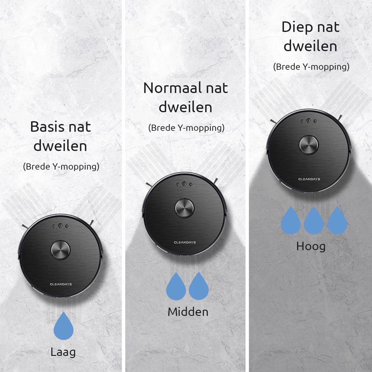 Aspirateur Robot CleanDays XR500 Avec Fonction De Nettoyage Avancée - Navigation Laser LDS - Puissance D'aspiration 6500PA 5 Aspirateur Robot CleanDays XR500 Avec Fonction De Nettoyage Avancée - Navigation Laser LDS - Puissance D'aspiration 6500PA – Image 3