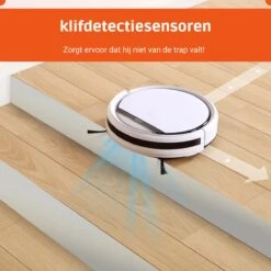 Robot Aspirateur - Robot Aspirateur Avec Station De Recharge - Robot Aspirateur Animaux Domestiques - Avec Télécommande - Wit -Nettoyage Produits Boutique 1200x1200 1065