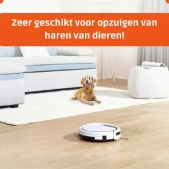Robot Aspirateur - Robot Aspirateur Avec Station De Recharge - Robot Aspirateur Animaux Domestiques - Avec Télécommande - Wit -Nettoyage Produits Boutique 1200x1200 1068
