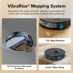 Xiaomi -Roborock S8 Robot Aspirateur Noir 6000Pa* Aspiration Extreme VibraRise Sonic Mopping, Cartographie 3D, Brosse DuoRoller Routines De Nettoyage Personnalisées, Prise En Charge De La Charge Hors Pointe (Roborock S7 Mis à Niveau) -Nettoyage Produits Boutique 1200x1200 1082