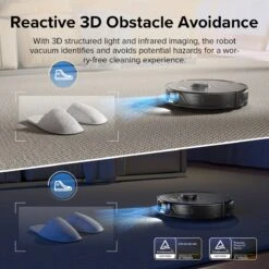 Xiaomi -Roborock S8 Robot Aspirateur Noir 6000Pa* Aspiration Extreme VibraRise Sonic Mopping, Cartographie 3D, Brosse DuoRoller Routines De Nettoyage Personnalisées, Prise En Charge De La Charge Hors Pointe (Roborock S7 Mis à Niveau) -Nettoyage Produits Boutique 1200x1200 1085