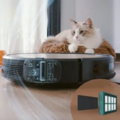 Trifo Ollie Pet - Aspirateur Robot Avec IA Et Assainisseur D'air Intégré - Convient à Tous Les Types De Poils, Y Compris Les Poils D'animaux Et La Poussière -Nettoyage Produits Boutique 1200x1200 1122