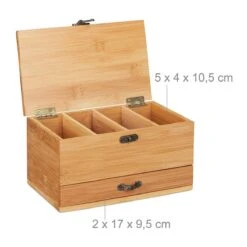 Boîte à Couture Relaxdays - Boîte à Couture - Boîte De Rangement Pour Outils De Couture - Bambou - Sans Contenu - Bois -Nettoyage Produits Boutique 1200x1200 113