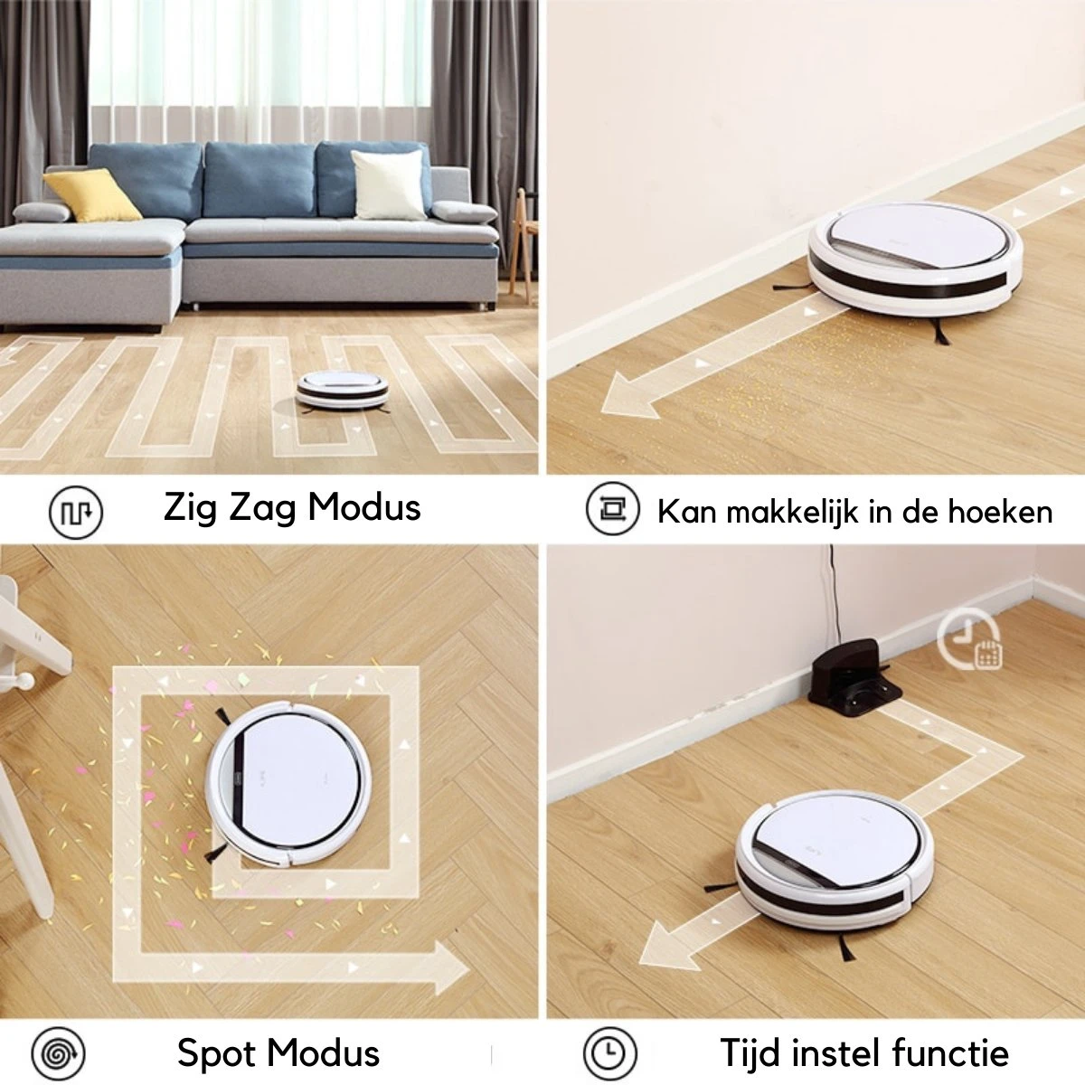 ILife® Smart RobotVacuum Cleaner - Aspirateur Robot Avec Station De Charge - Robot Aspirateur - Aspirateur Sans Fil - Incl. Reconnaissance D' Object - Wit 5 ILife® Smart RobotVacuum Cleaner - Aspirateur Robot Avec Station De Charge - Robot Aspirateur - Aspirateur Sans Fil - Incl. Reconnaissance D' Object - Wit – Image 3