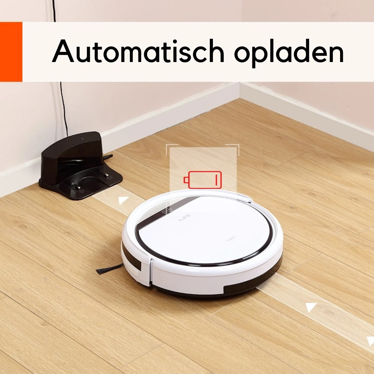 ILife® Smart RobotVacuum Cleaner - Aspirateur Robot Avec Station De Charge - Robot Aspirateur - Aspirateur Sans Fil - Incl. Reconnaissance D' Object - Wit 9 ILife® Smart RobotVacuum Cleaner - Aspirateur Robot Avec Station De Charge - Robot Aspirateur - Aspirateur Sans Fil - Incl. Reconnaissance D' Object - Wit – Image 7