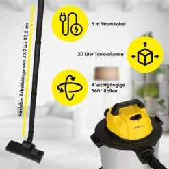 Clatronic BS 1313 - Aspirateur Eau Et Poussière - Aspirateur Tout Usage - Aspirateur - Aspirateur à Eau - 1200 Watts 19 Clatronic BS 1313 - Aspirateur Eau Et Poussière - Aspirateur Tout Usage - Aspirateur - Aspirateur à Eau - 1200 Watts -Nettoyage Produits Boutique 1200x1200 1175