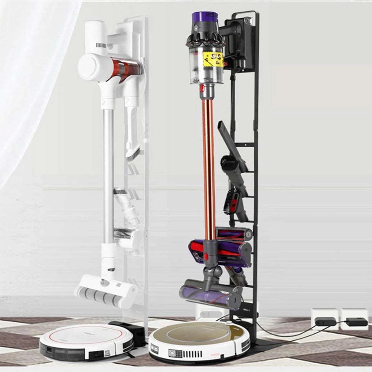 Support D'aspirateur Adapté à L'aspirateur Balai Dyson V6 V7 V8 V12 V15 V6 V7 V8 V10 V11 - Support D'accessoires Pour Pièces D'aspirateur Robot Sans Fil 4 Support D'aspirateur Adapté à L'aspirateur Balai Dyson V6 V7 V8 V12 V15 V6 V7 V8 V10 V11 - Support D'accessoires Pour Pièces D'aspirateur Robot Sans Fil – Image 2