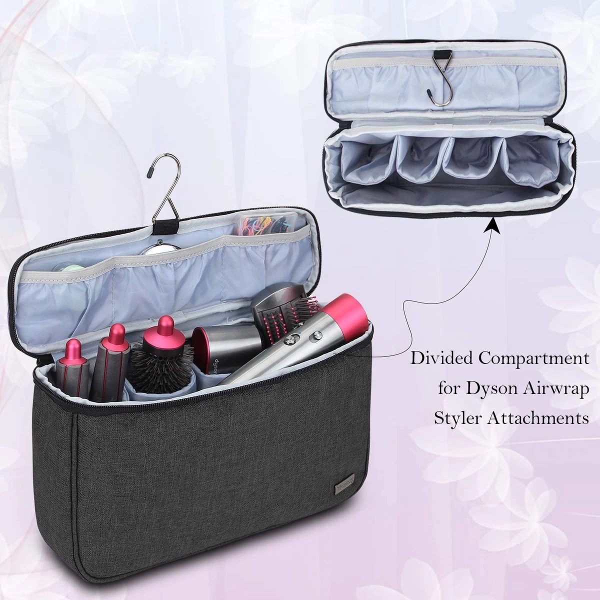 Sac De Voyage Pour Dyson Airwrap Styler, étui De Transport Pour Les Outils De Coiffage Dyson Airwrap Et De Nombreux Accessoires, Noir 6 Sac De Voyage Pour Dyson Airwrap Styler, étui De Transport Pour Les Outils De Coiffage Dyson Airwrap Et De Nombreux Accessoires, Noir – Image 4