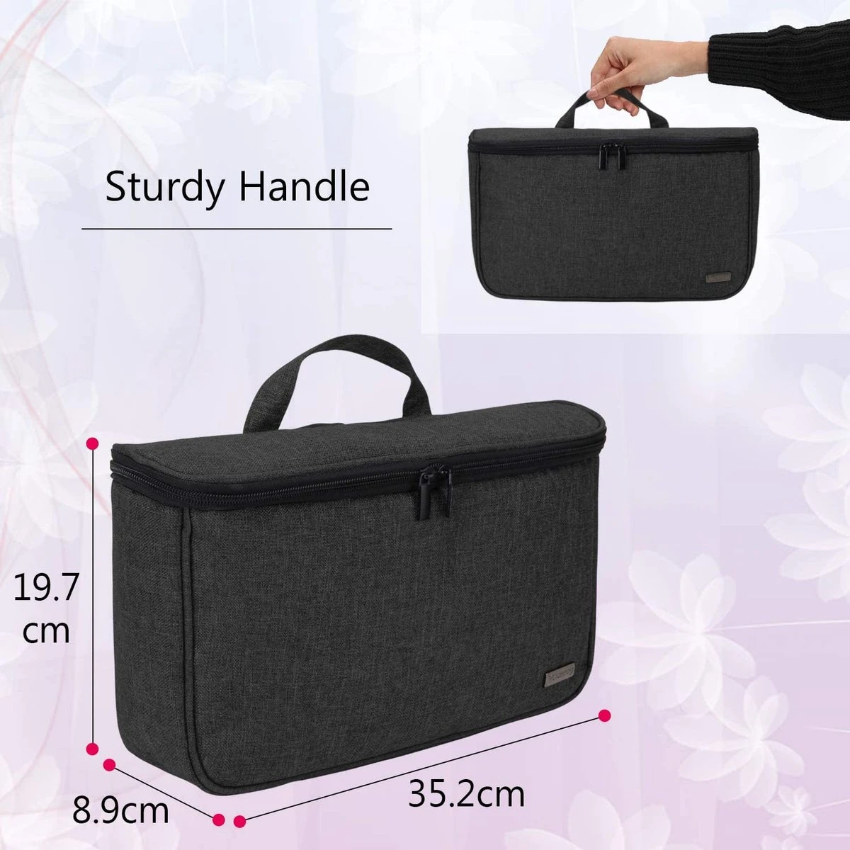 Sac De Voyage Pour Dyson Airwrap Styler, étui De Transport Pour Les Outils De Coiffage Dyson Airwrap Et De Nombreux Accessoires, Noir 7 Sac De Voyage Pour Dyson Airwrap Styler, étui De Transport Pour Les Outils De Coiffage Dyson Airwrap Et De Nombreux Accessoires, Noir – Image 5