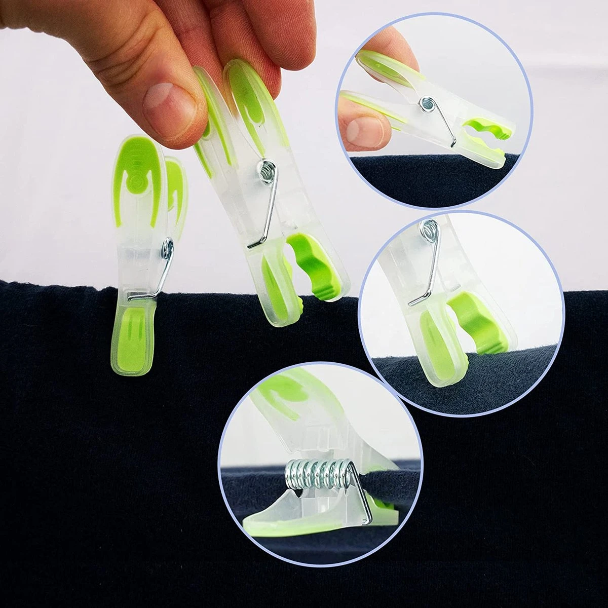 Épingles à Linge, Journaux, Lot De 50 Pinces à Linge, Pinces à Linge En Plastique Robuste Avec Partie Souple, Pied En Plastique Pour Corde à Linge, étendoir Ou étendoir, Pinces à Linge En Plastique 5 Épingles à Linge, Journaux, Lot De 50 Pinces à Linge, Pinces à Linge En Plastique Robuste Avec Partie Souple, Pied En Plastique Pour Corde à Linge, étendoir Ou étendoir, Pinces à Linge En Plastique – Image 3